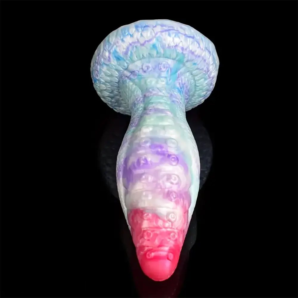 Dragon scale silicone fantasy dildo, photo 4