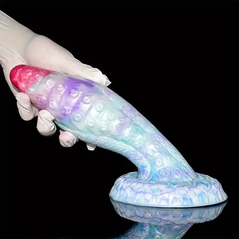 Dragon scale silicone fantasy dildo, photo 6