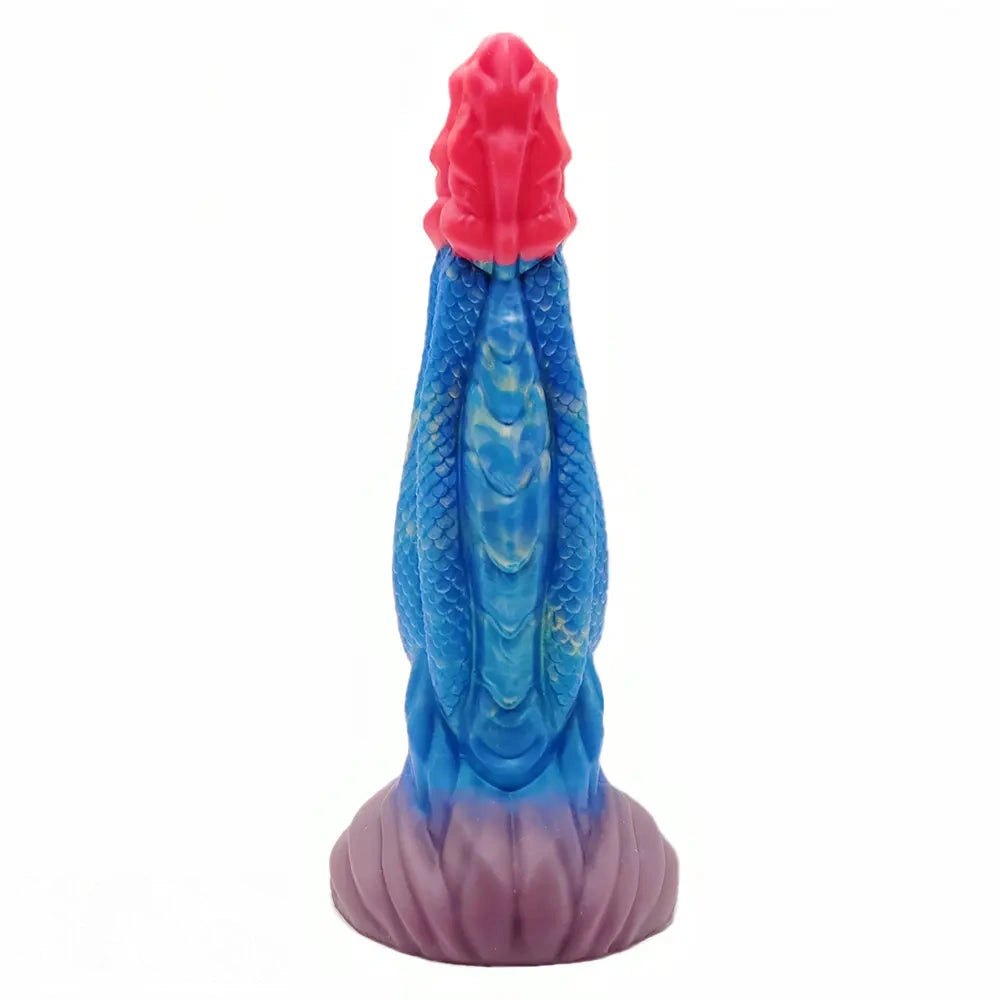 Mixed color dragon scale fantasy dildo, photo 1