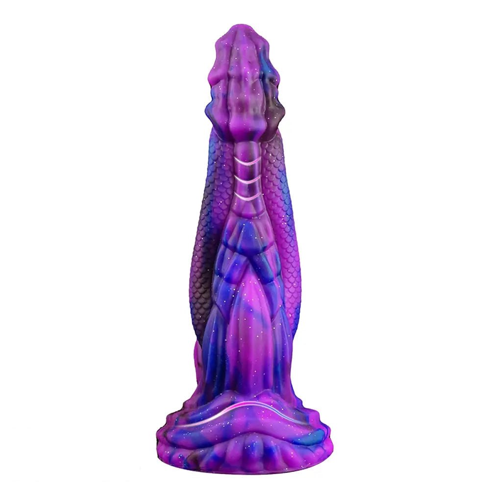 Mixed color dragon scale fantasy dildo, photo 2