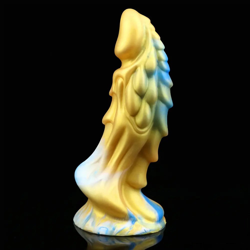 #1 textured dragon-scale silicone fantasy dildo