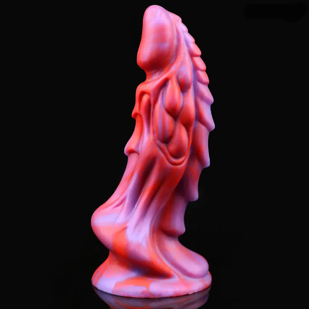#3 textured dragon-scale silicone fantasy dildo