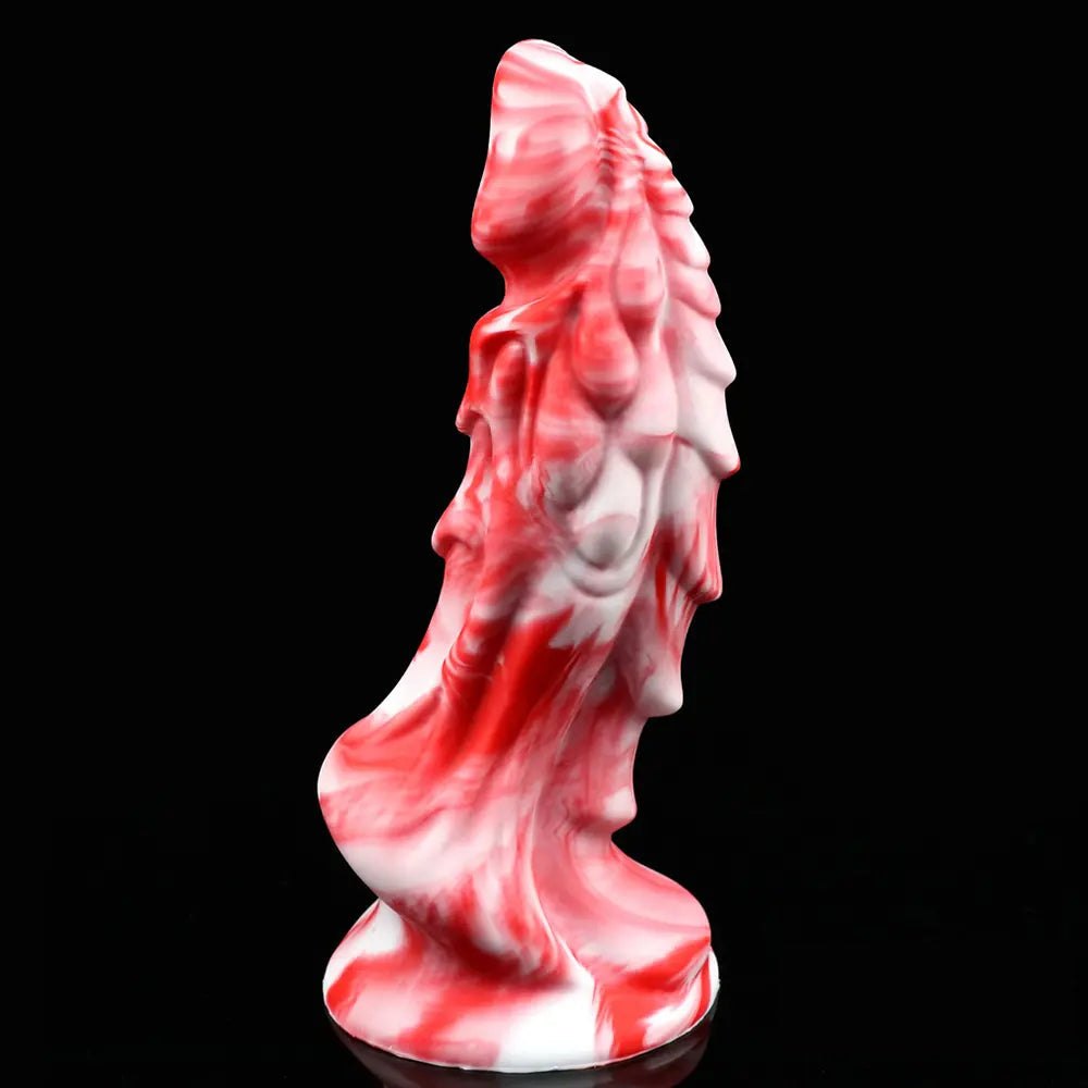 #5 textured dragon-scale silicone fantasy dildo