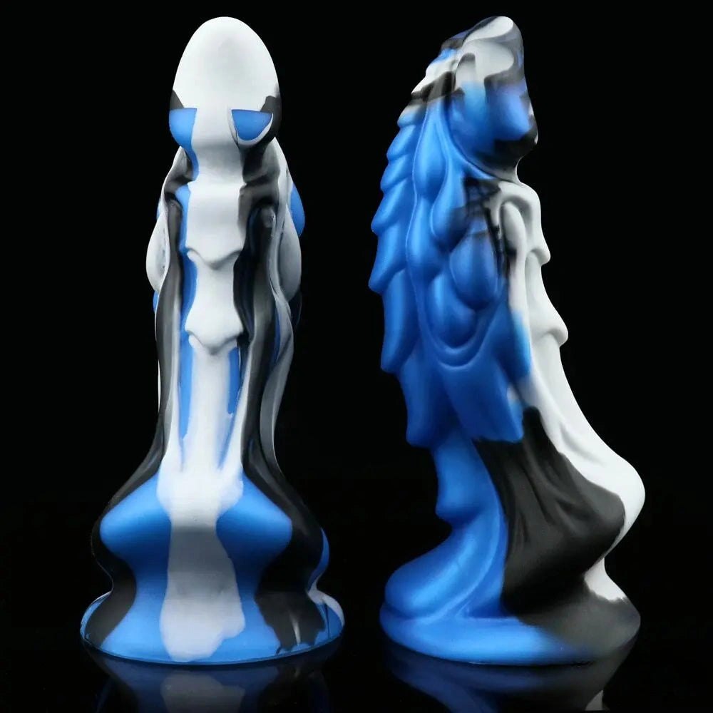 Textured dragon-scale silicone fantasy dildo, photo 5
