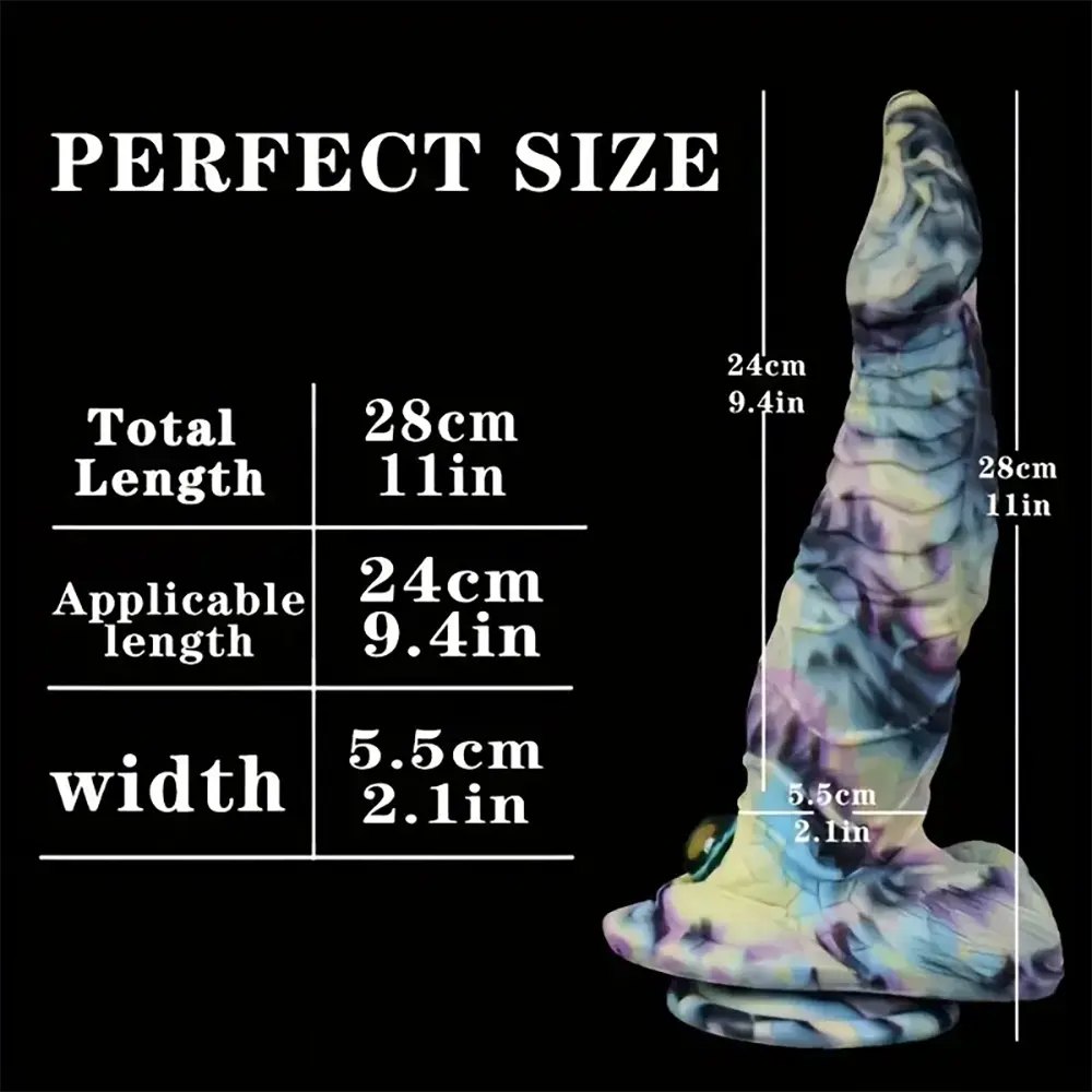 Dragon scale silicone fantasy dildo, photo 17
