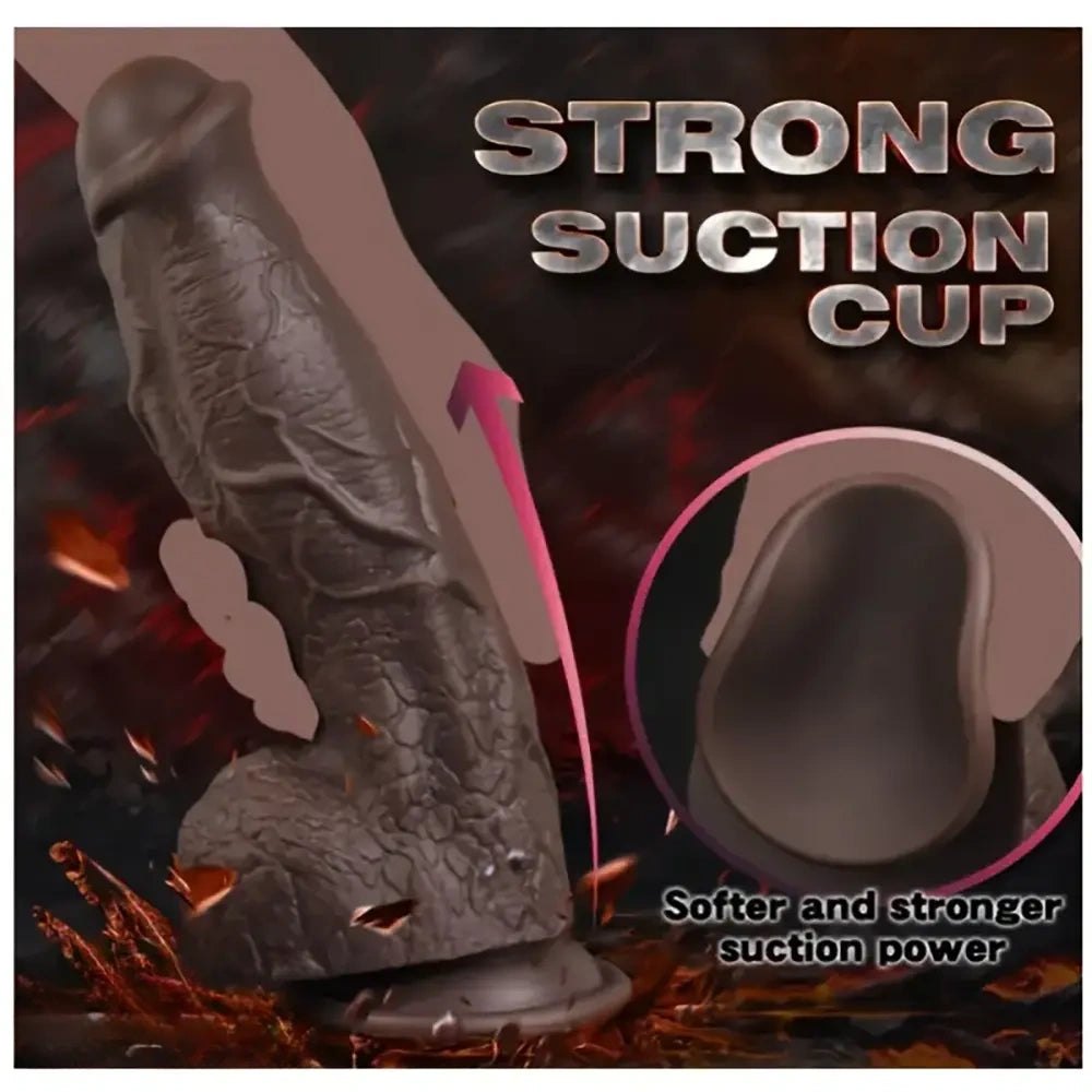 Colorful dragon scale silicone fantasy dildo, photo 4