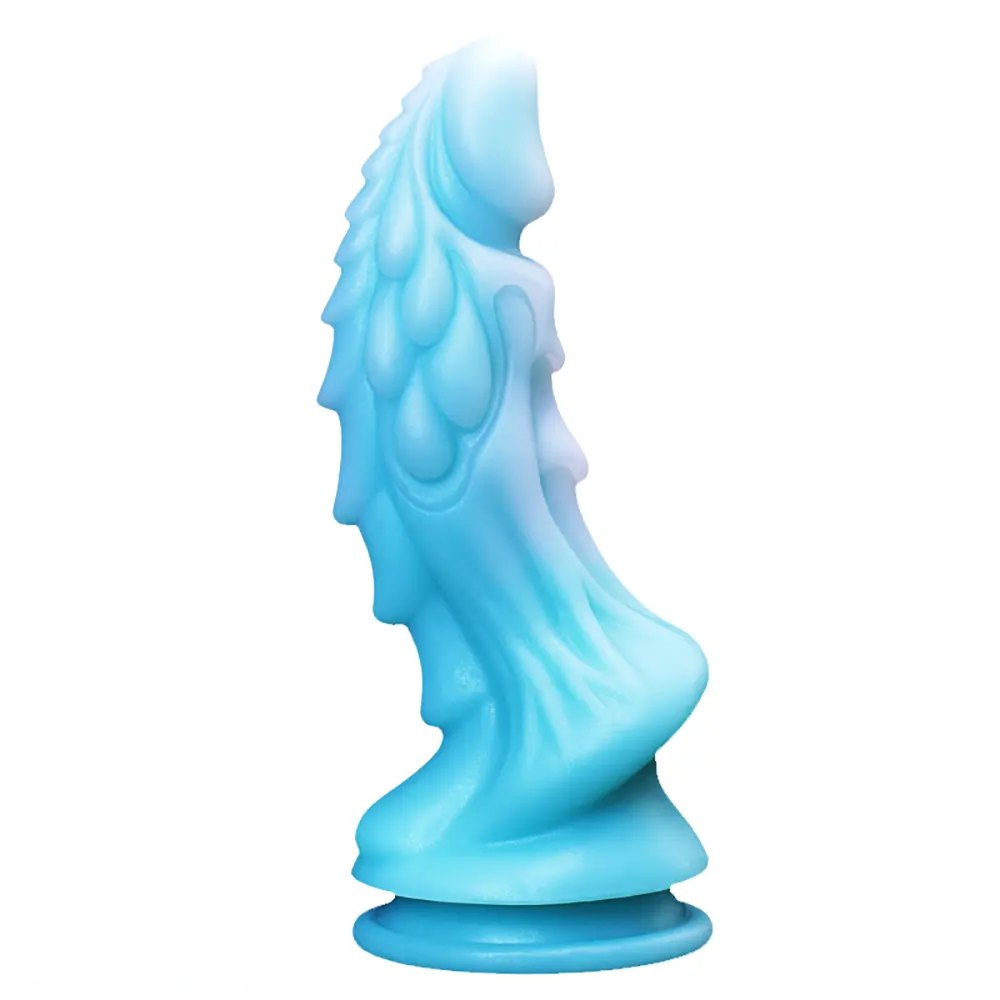 non-luminous A dragon scale silicone fantasy dildo