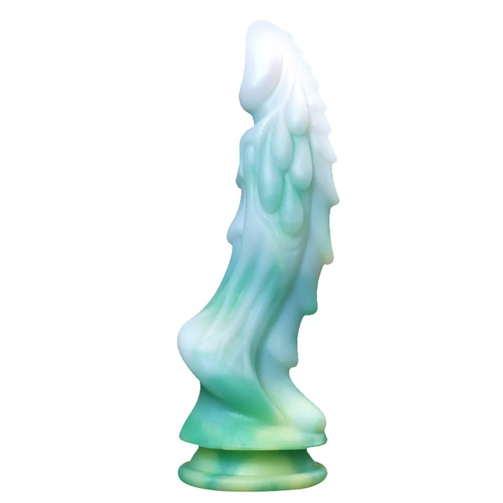 non-luminous C dragon scale silicone fantasy dildo