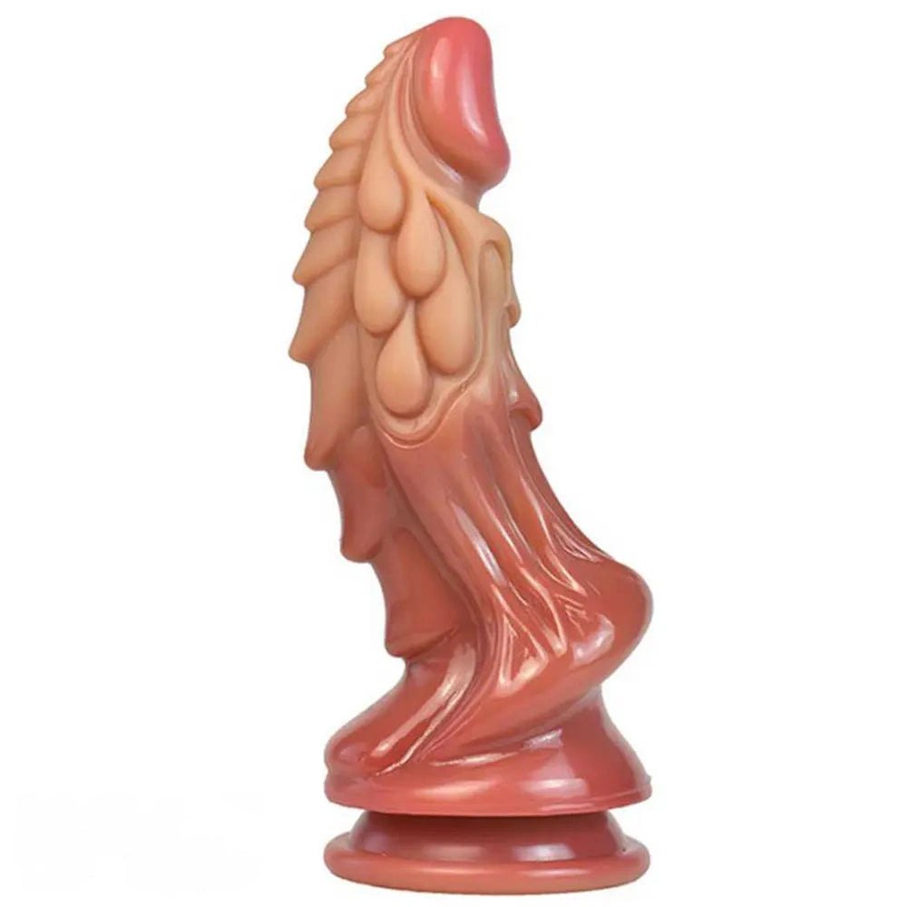 non-luminous D dragon scale silicone fantasy dildo