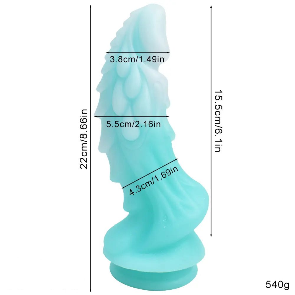 Dragon scale silicone fantasy dildo, photo 10