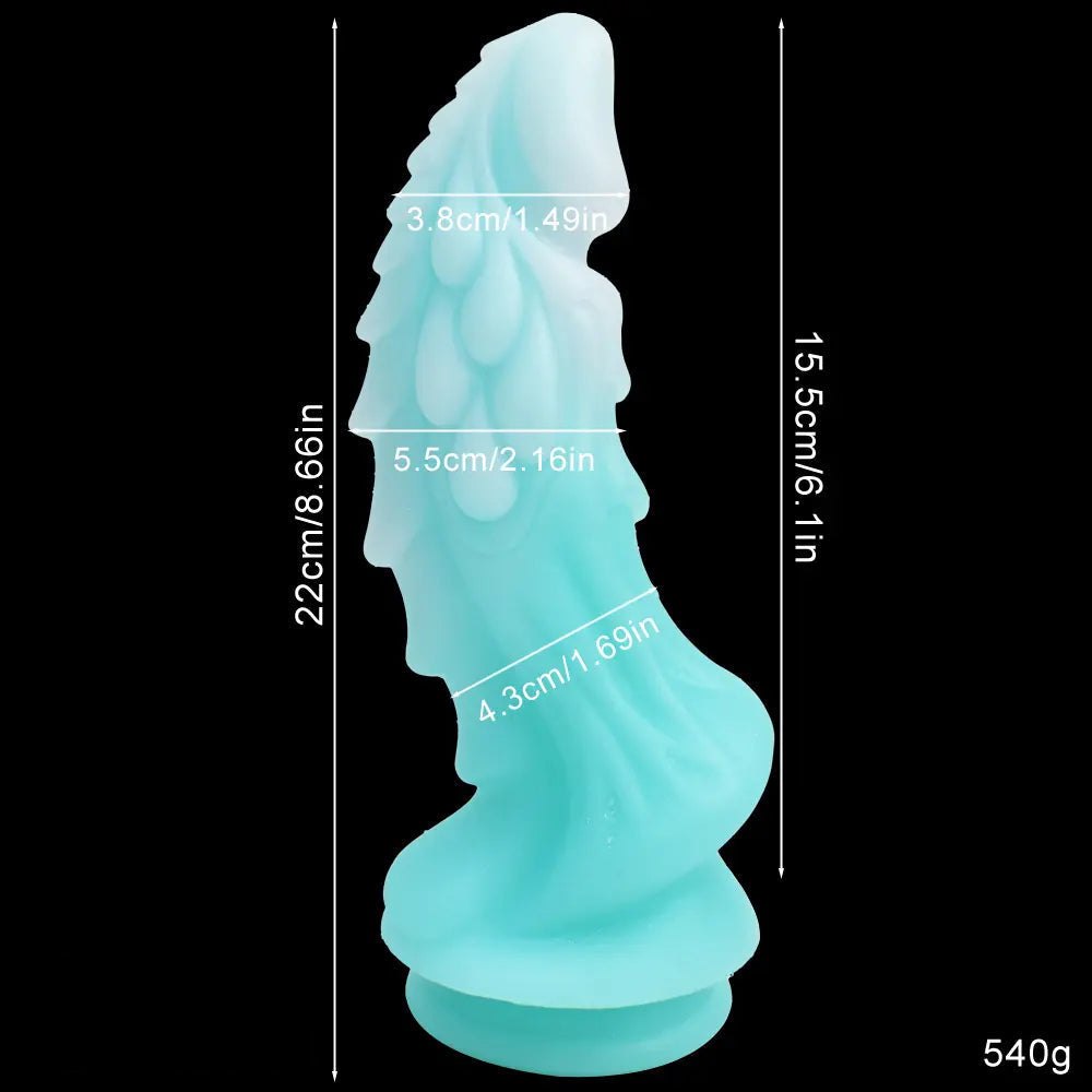 Dragon scale silicone fantasy dildo, photo 11