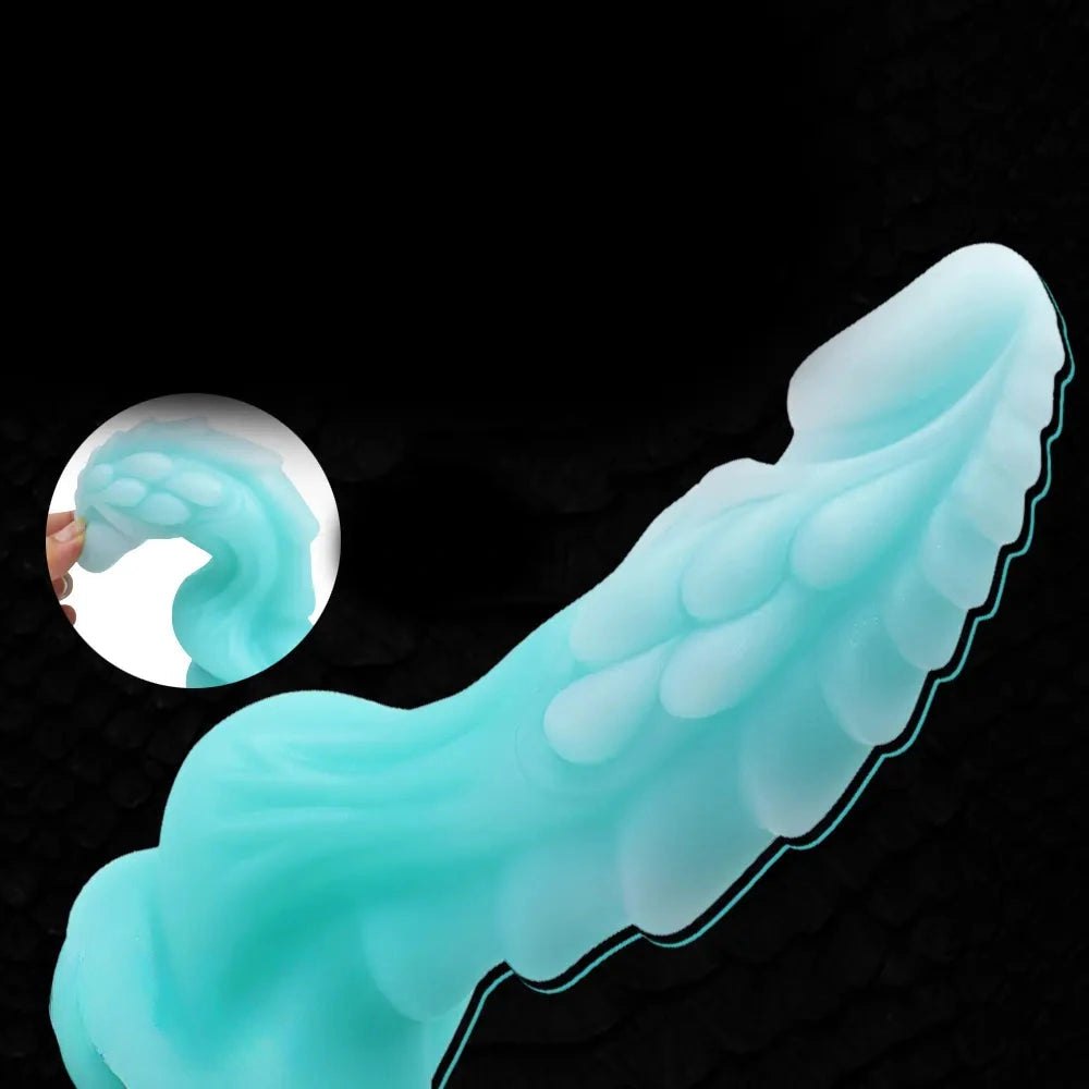 Dragon scale silicone fantasy dildo, photo 6