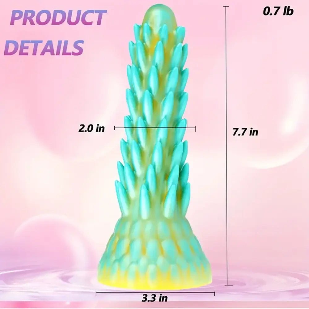 Green dragon scale fantasy dildo, photo 4
