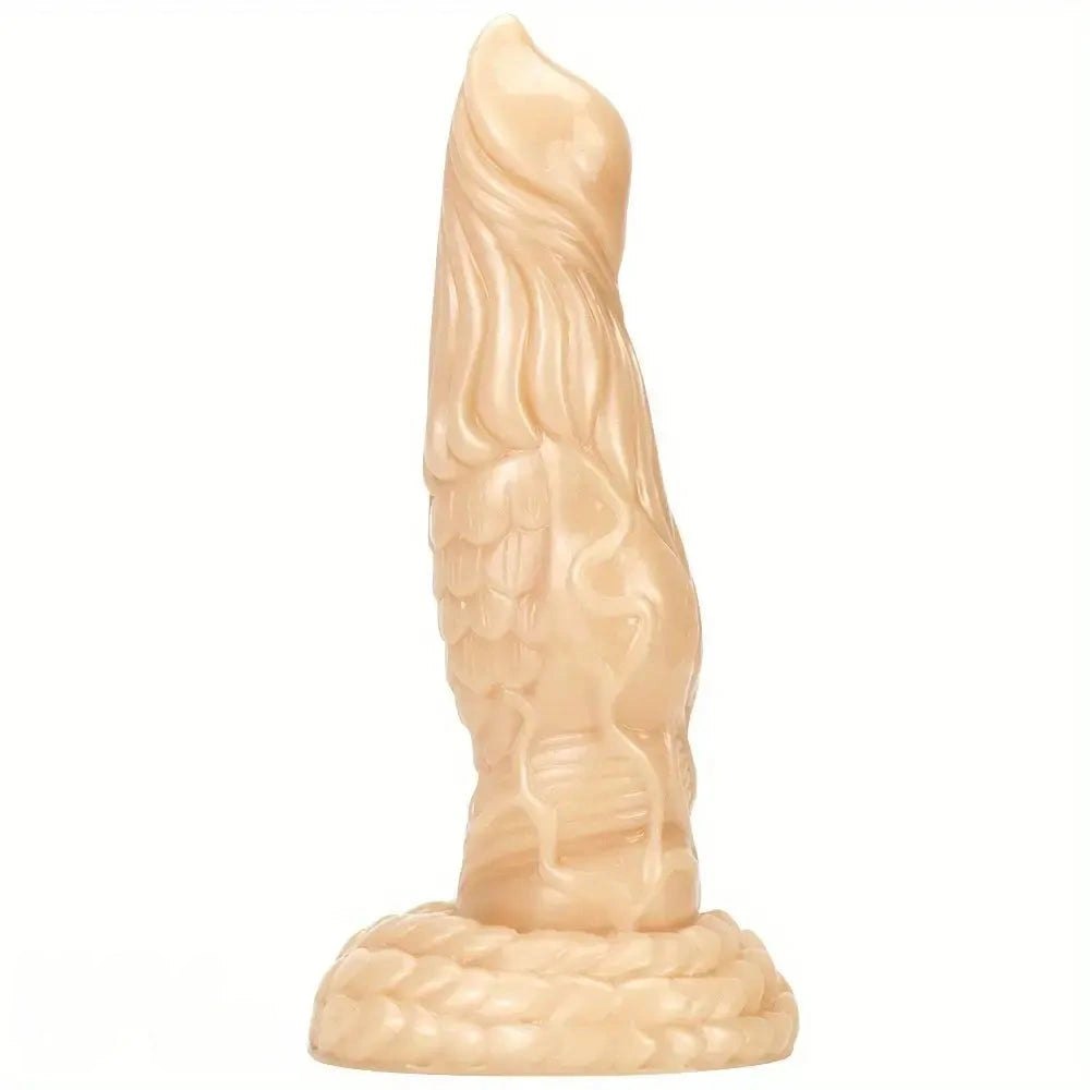 Flesh dragon scale textured realistic dildo