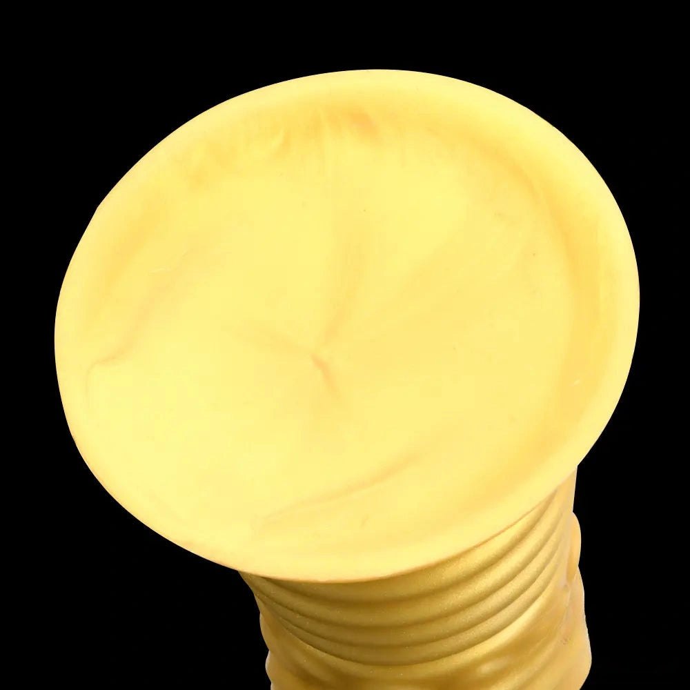 Gold dragon-scale silicone dildo, photo 15