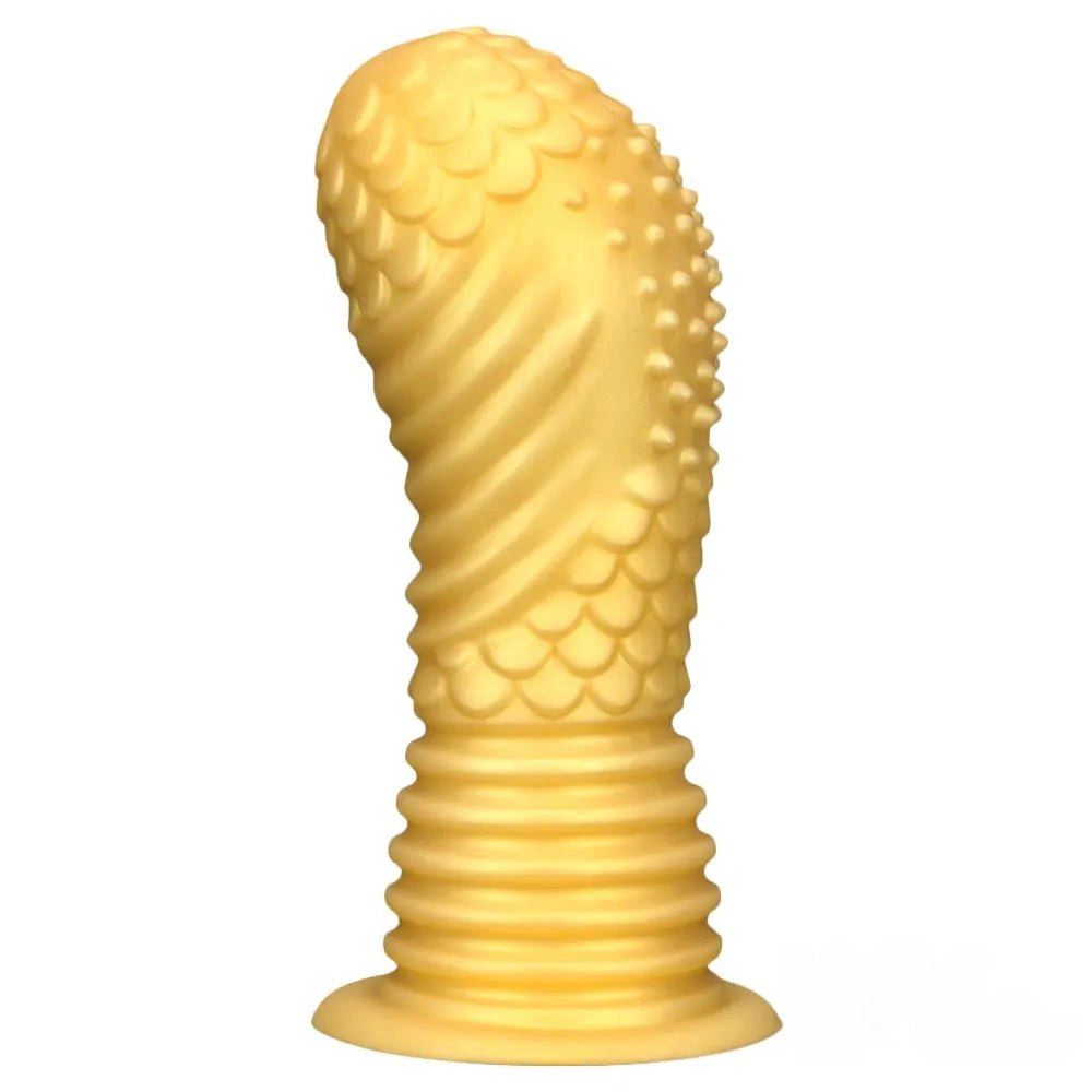 Gold dragon-scale silicone dildo, photo 7