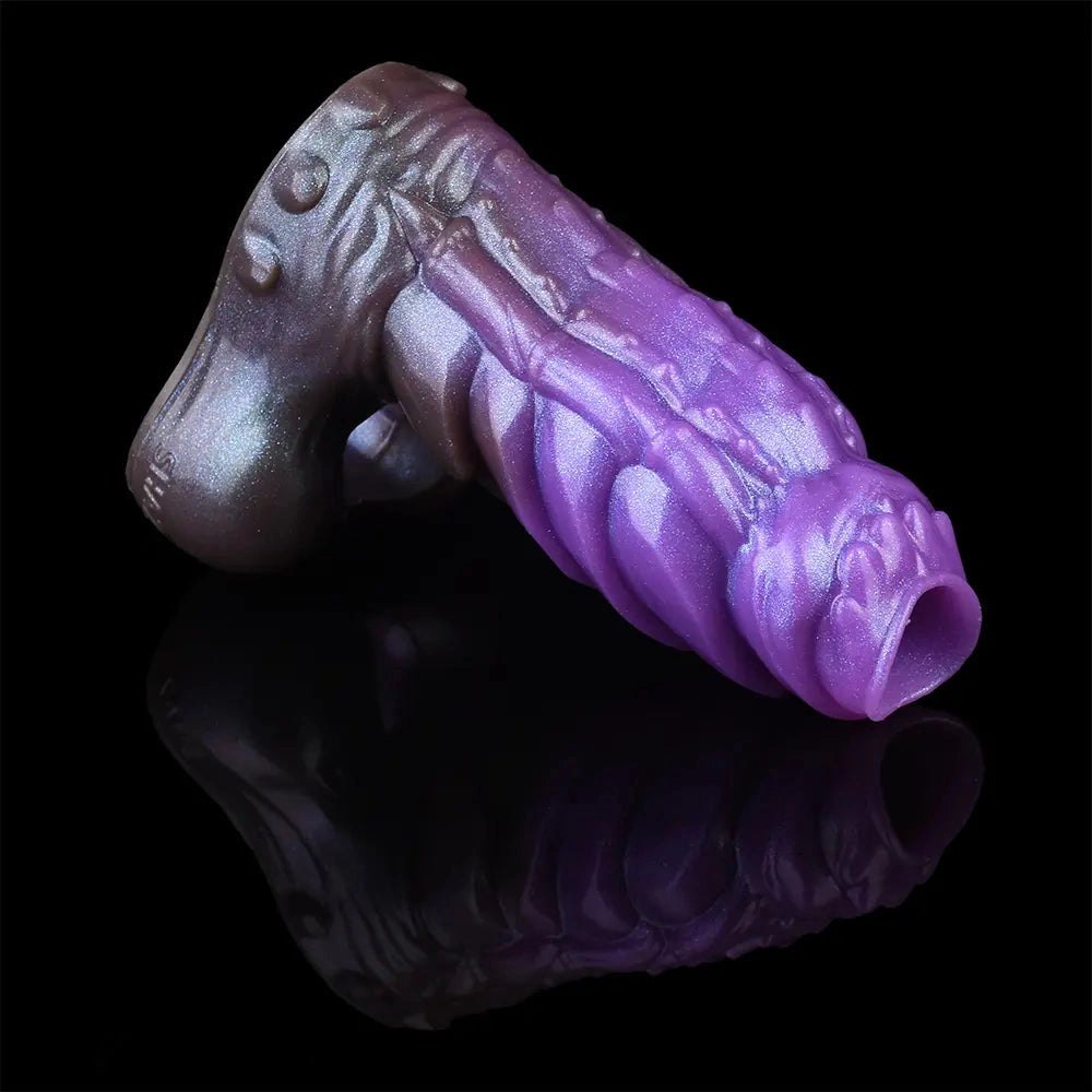 Purple dragon spike fantasy dildo, photo 4