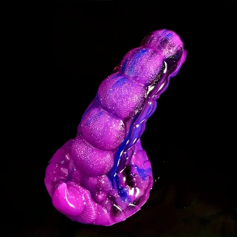 Purple dragon tail fantasy dildo, photo 3