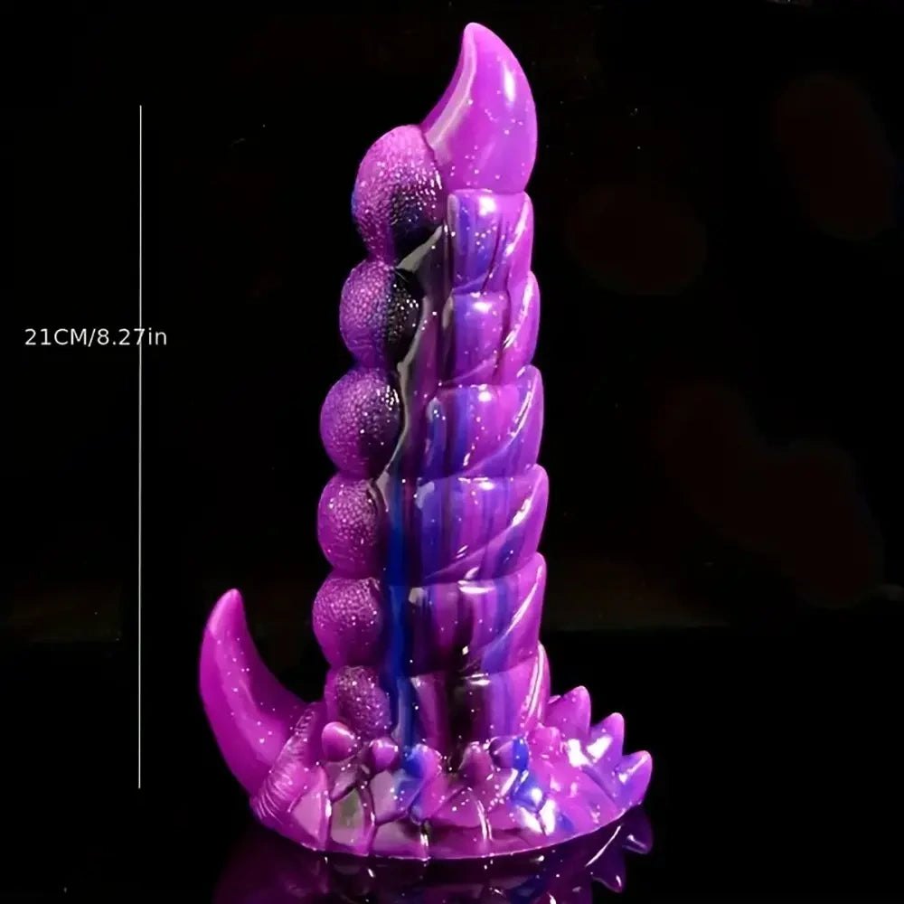 Purple dragon tail fantasy dildo, photo 4