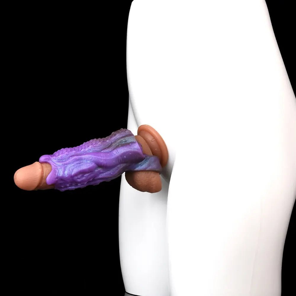 Purple silicone tentacle fantasy dildo, photo 10