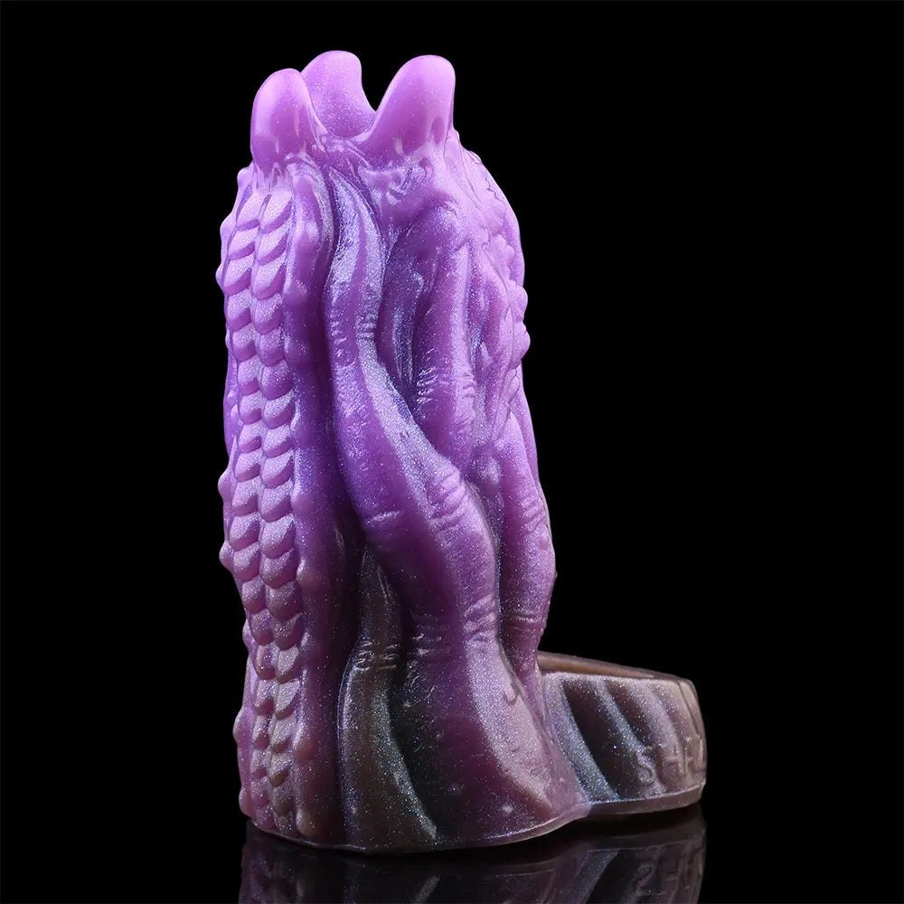 Purple silicone tentacle fantasy dildo, photo 11