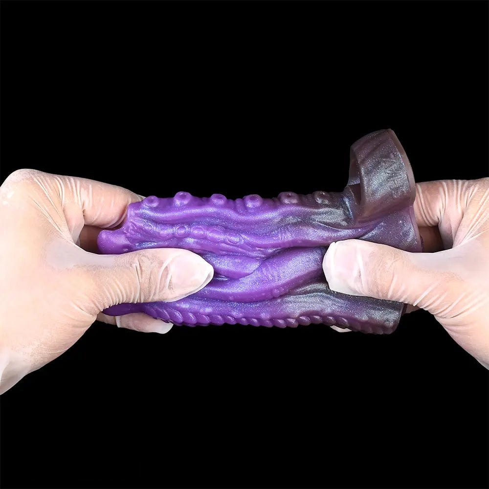 Purple silicone tentacle fantasy dildo, photo 14