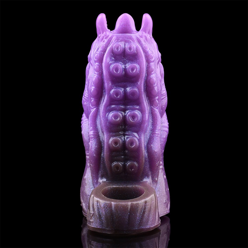 Purple silicone tentacle fantasy dildo, photo 2