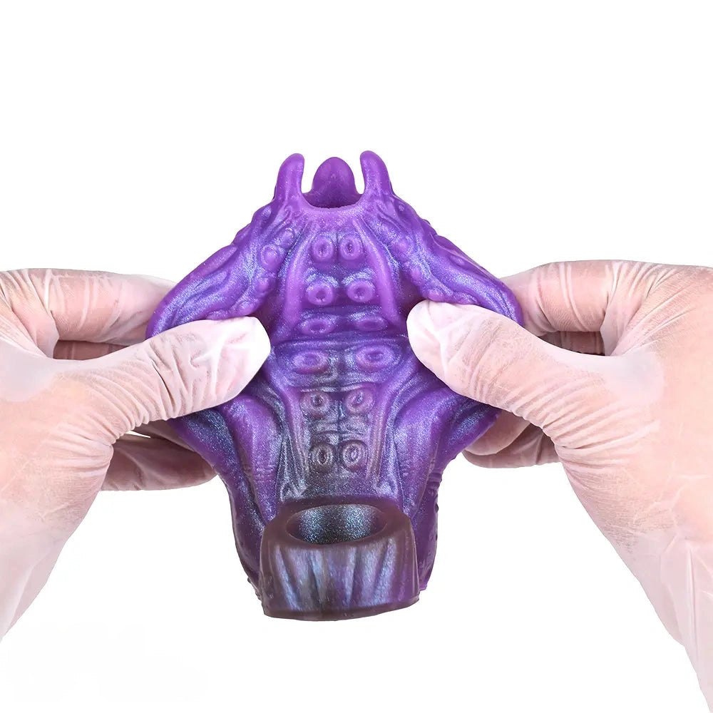 Purple silicone tentacle fantasy dildo, photo 4