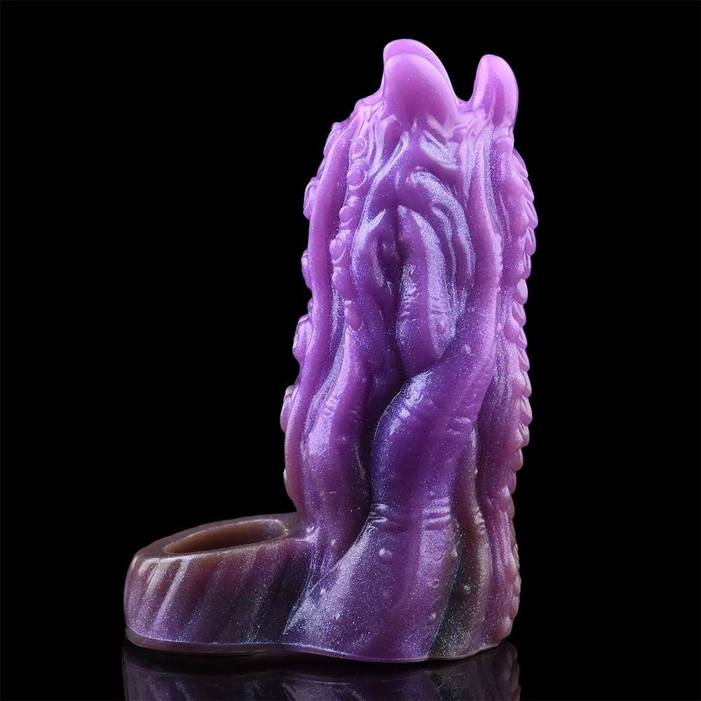 Purple silicone tentacle fantasy dildo, photo 6