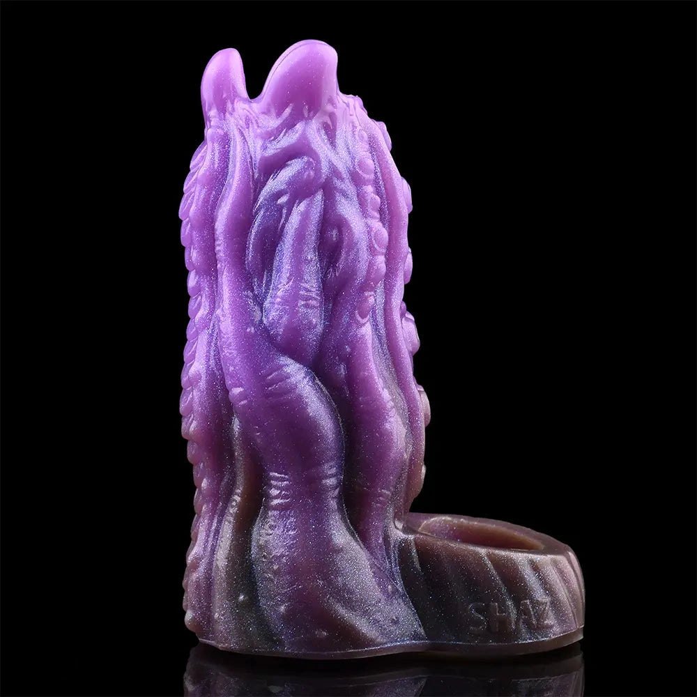 Purple silicone tentacle fantasy dildo, photo 7