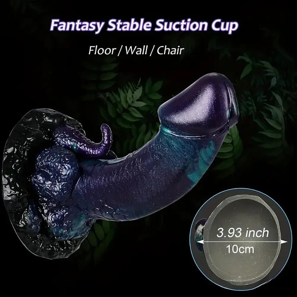 Colorful dragon fantasy dildo, photo 2