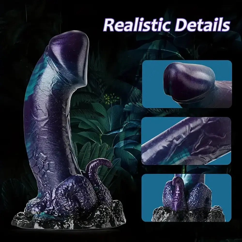 Colorful dragon fantasy dildo, photo 4