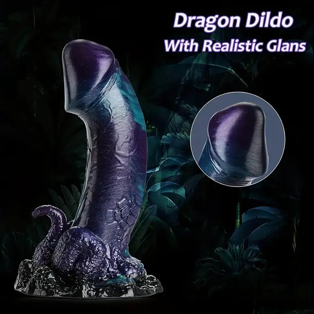Colorful dragon fantasy dildo, photo 6