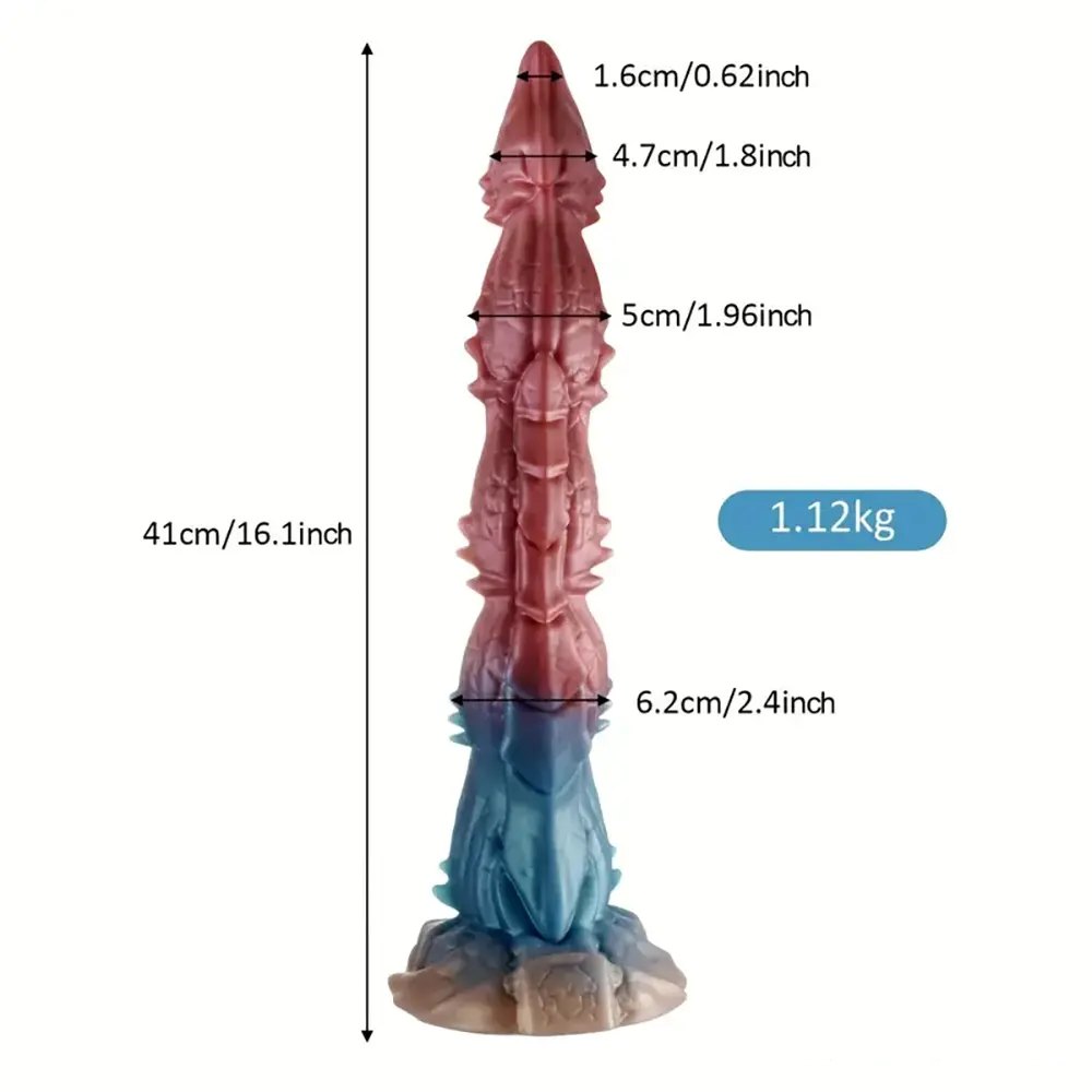 Colorful dragon tentacle dildo, photo 5