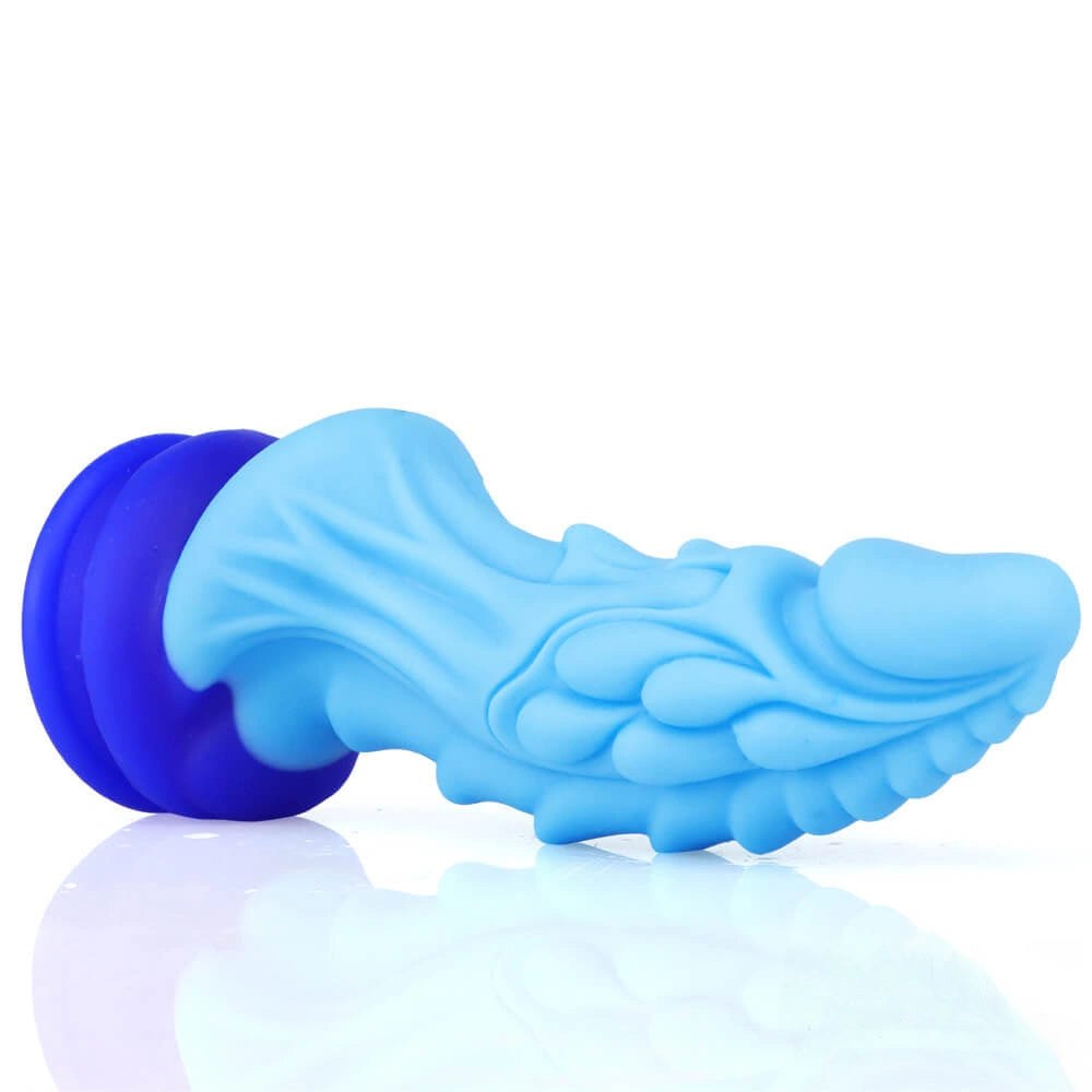 Ridged dragon fantasy silicone dildo, photo 12