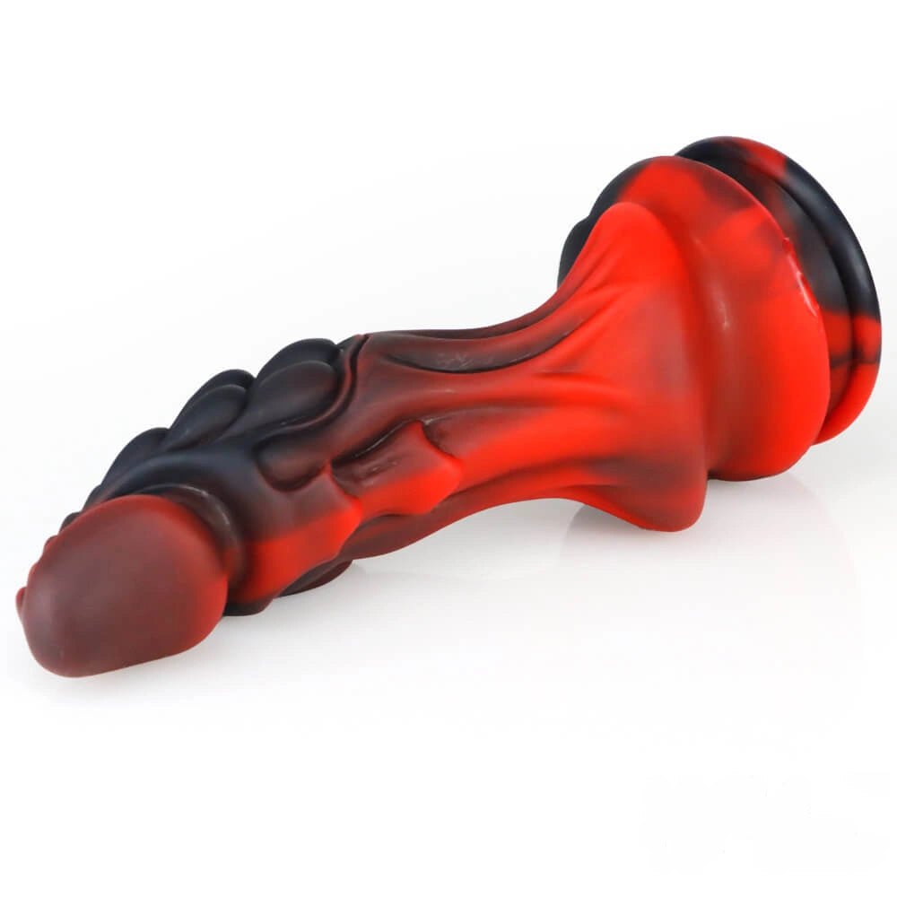 Ridged dragon fantasy silicone dildo, photo 15
