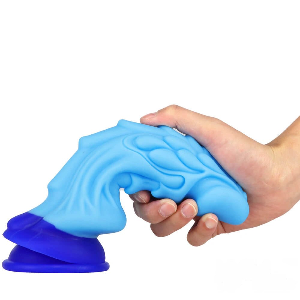 Ridged dragon fantasy silicone dildo, photo 6