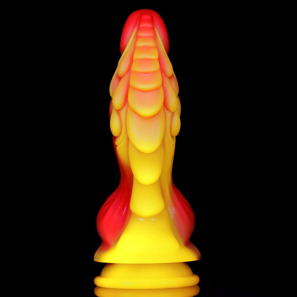 Ridged dragon fantasy silicone dildo, photo 7