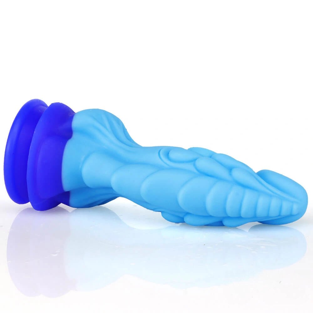 Ridged dragon fantasy silicone dildo, photo 8