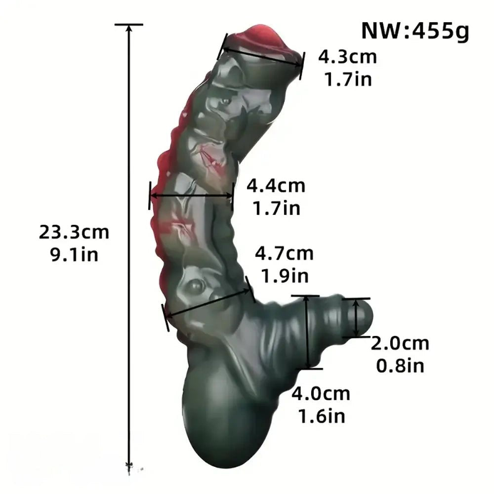 Draped fantasy silicone dildo, photo 9