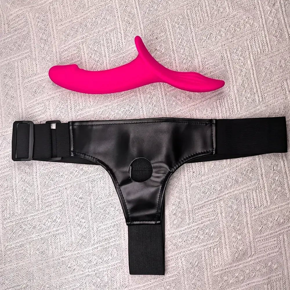 Rose Red dual-arm strap-on dildo