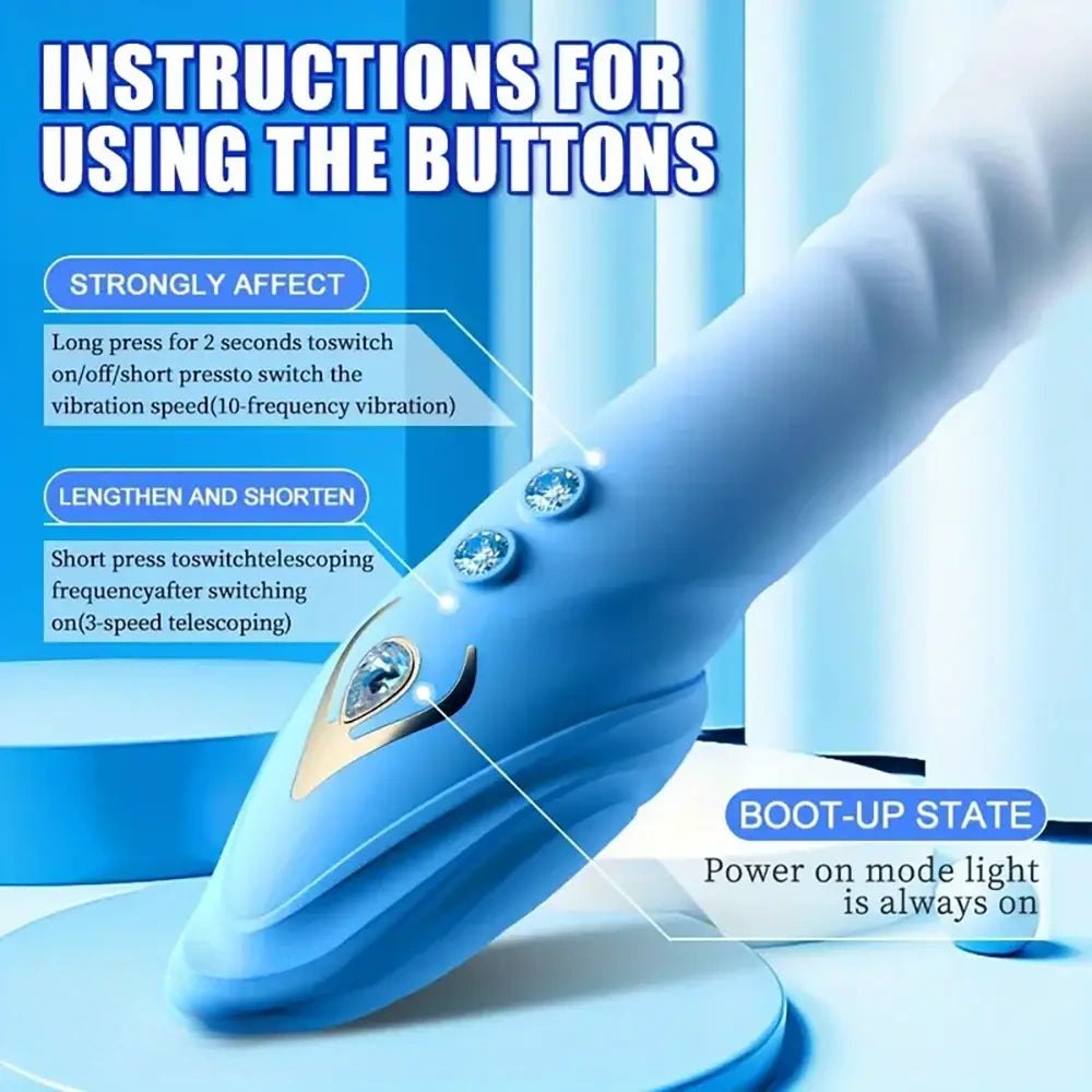 Curved silicone thrusting vibrator, photo 5