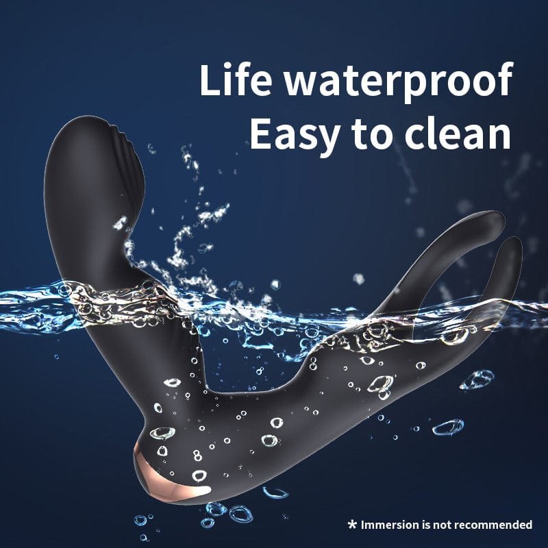 Black silicone dual arm prostate massager, photo 6