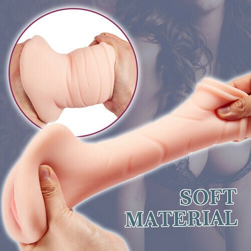Flesh-colored dual-channel pocket pussy, photo 5