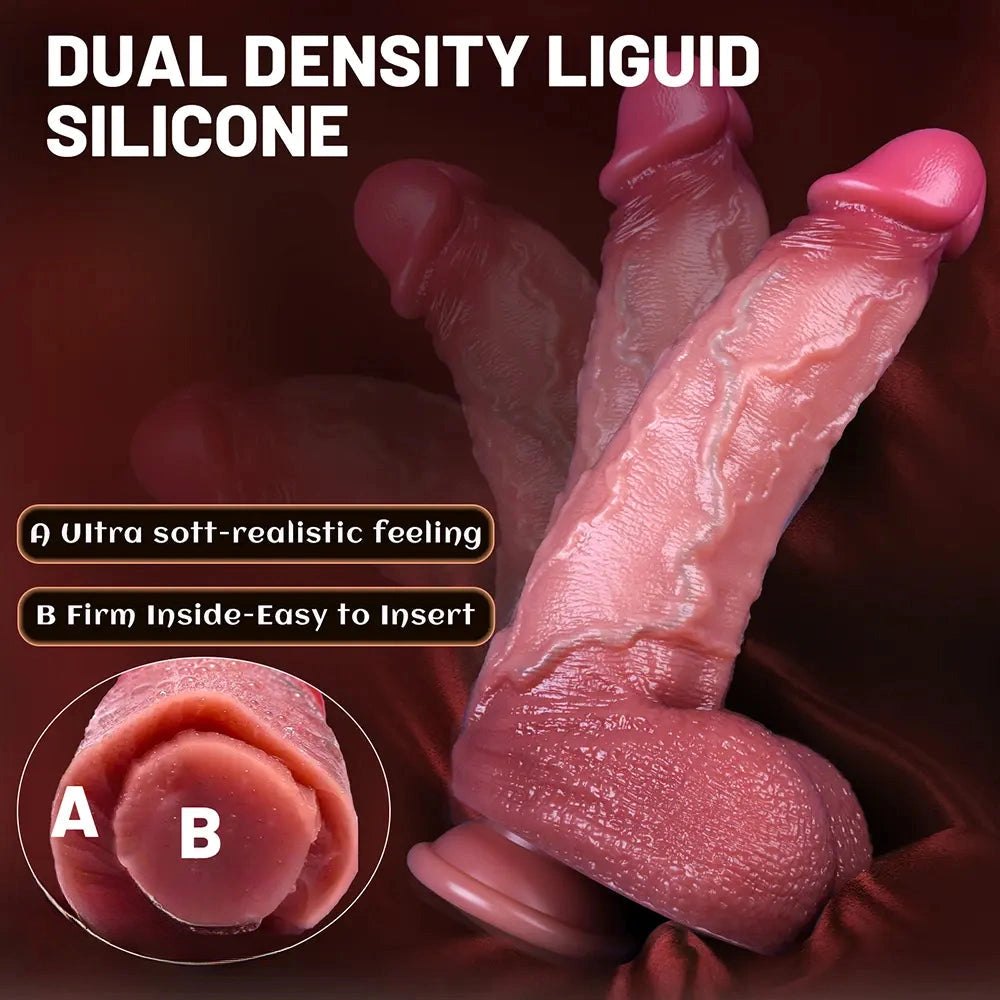 Flesh dual density realistic dildo, photo 2