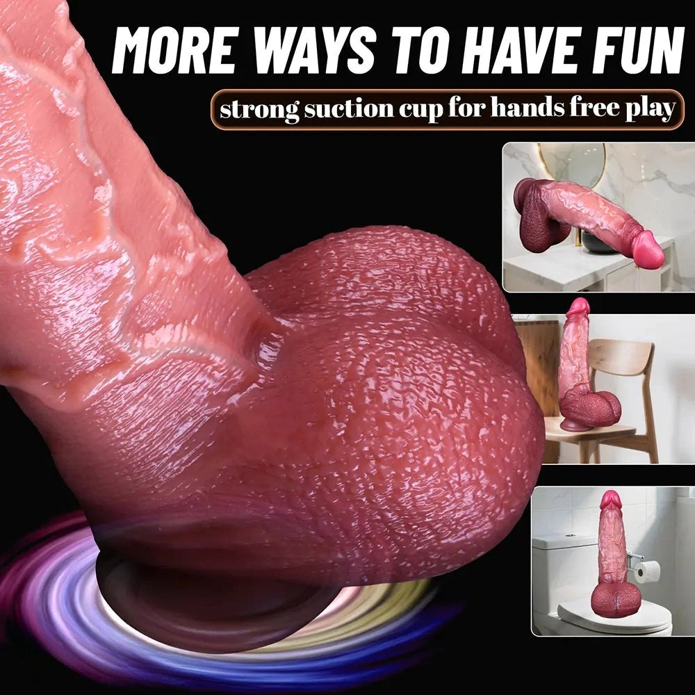 Flesh dual density realistic dildo, photo 8