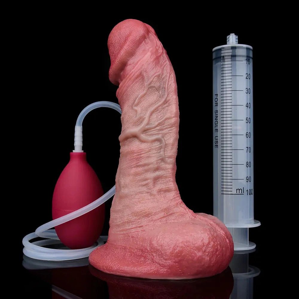 Flesh tone dual density silicone realistic dildo, photo 8