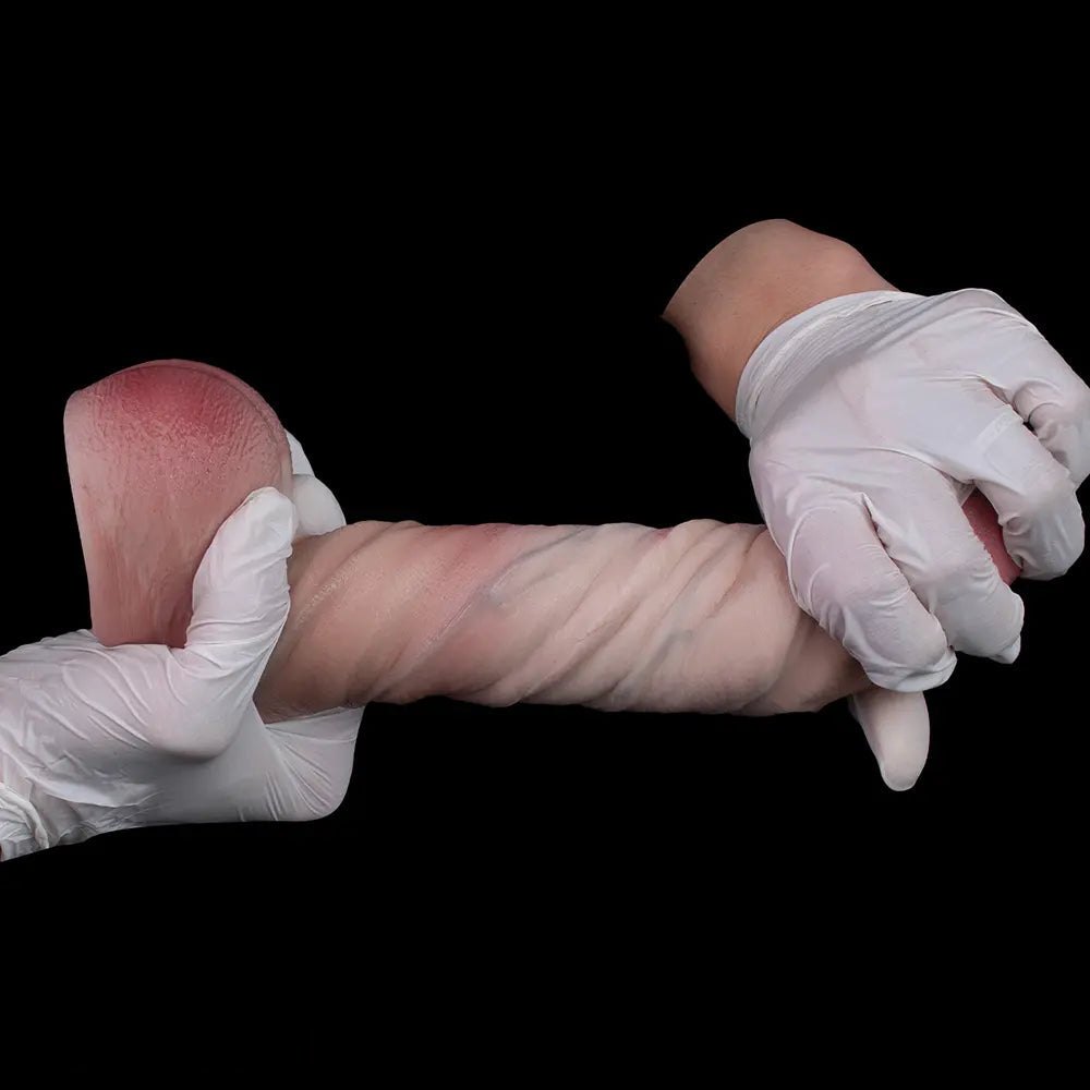 Flesh tone dual density realistic silicone dildo, photo 10