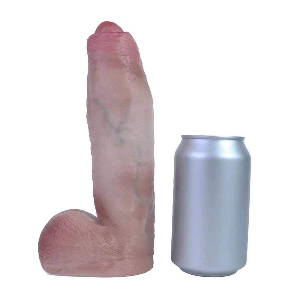 Flesh tone dual density realistic silicone dildo, photo 2
