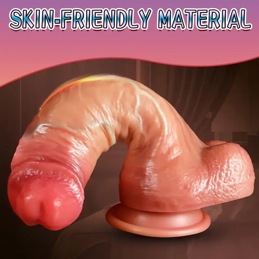 Flesh tone dual density silicone dildo, photo 12